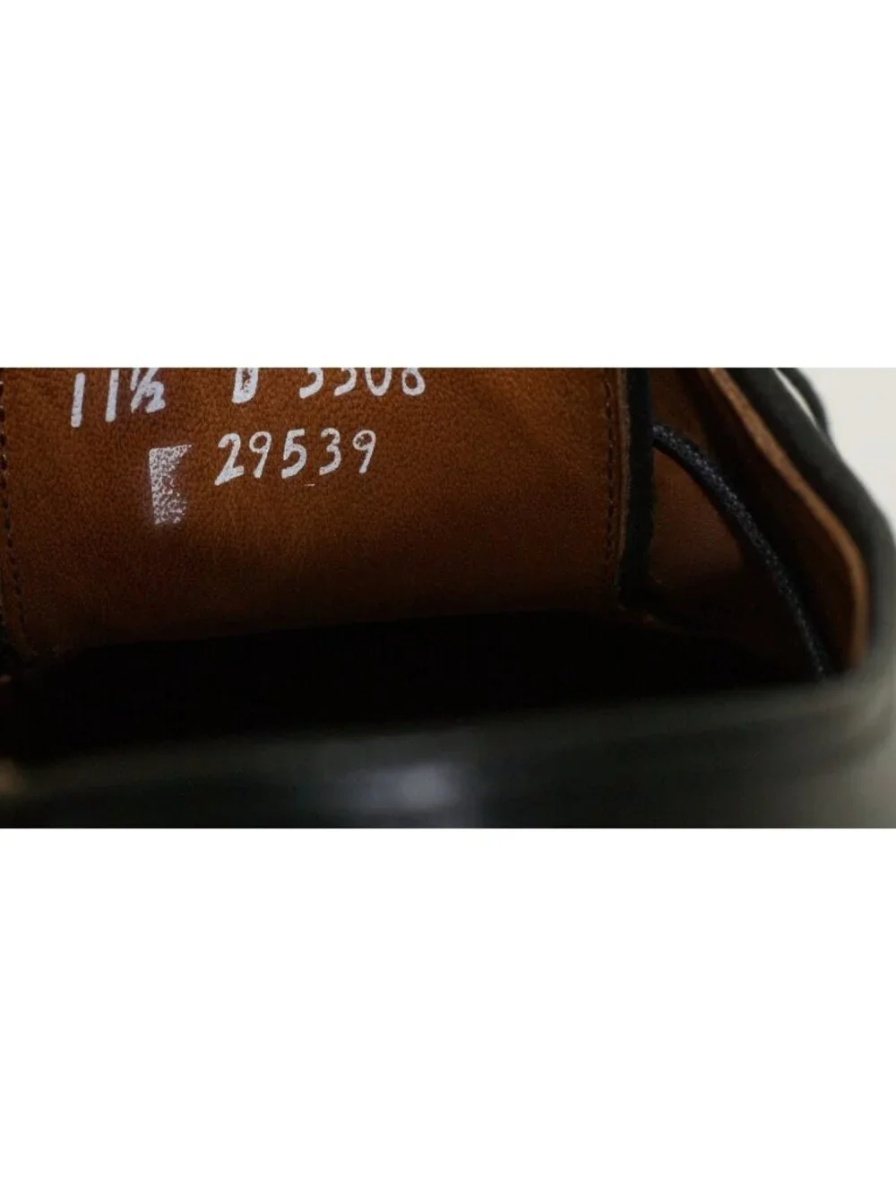 Allen Edmonds 'Clifton' Blucher Black Leather Oxfords Size 11.5 D DD25